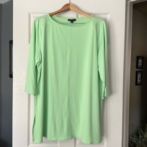 Alfani lime, green tunic, extra large, never worn, 29 in long